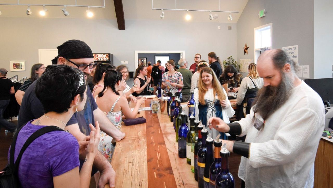 Modern-day mead tasting setup capturing the drink’s comeback